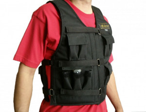 Apriori zátěžová vesta PROFI, 24 kapes, plná, max. 7,5 kg