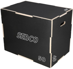 Sedco plyometrická bedna dřevěná Sedco BLACKWOOD PLYOBOX 40/50/60 cm, CXC-110