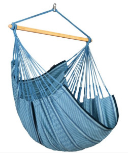 La Siesta houpací závěsná sedačka Habana comfort pattern, HAL18P-z3 bluezebraazure