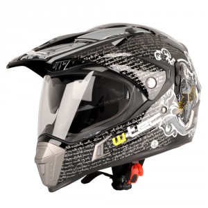 W-TEC moto přilba NK-311, duo sport black-grey shield, 5101