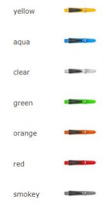 Harrows násadky Supergrip Ignite Short, sada, 3 ks