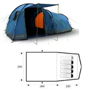 Trimm rodinný stan ARIZONA II, pro 4-5 osob, durawrap