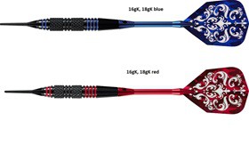 Harrows šipky PIRATE, softip, 16g, set