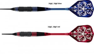 Harrows šipky PIRATE, softip, 18g, set