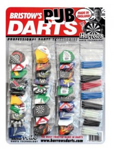 Harrows letky PUB DARTS SHOWCARD, sada