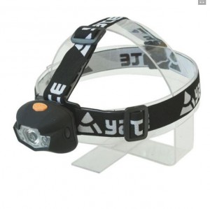 Yate čelová lampa panter 3 w cree+2 LED, 00035