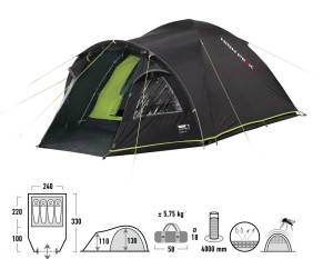 High Peak turistický stan Talos 4, pro 4 osoby