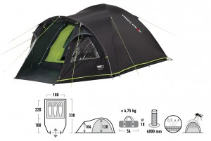 High Peak turistický stan TALOS 3, pro 3 osoby