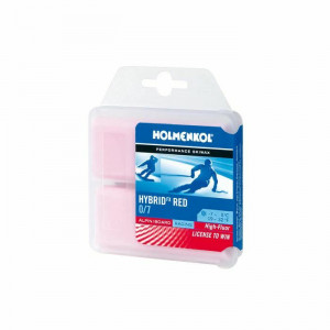 Holmenkol skluzný závodní vosk HYBRID RED, -7 °až 0°C, 2x 35g, doprodej
