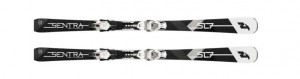 Nordica dámské sjezdové lyže SENTRA SL 7TI FDT + vázání, black-white-silver, set, doprodej