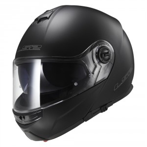 LS2 výklopná moto přilba Strobe, matně černá,  503251012