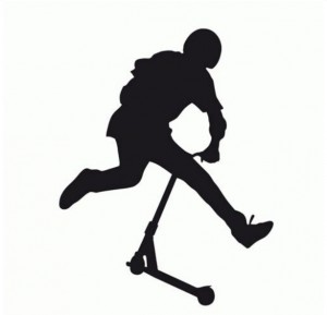 Tempish nálepka Silueta SCOOTERS