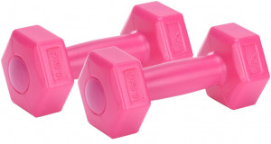 Lerko jednoruční plast činka AEROBIC 2x 0,5 kg, pár