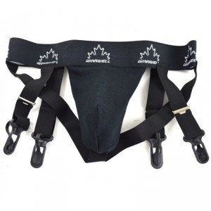 WinnWell suspenzor s podvazky Black SR