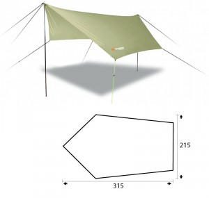 Trimm stanový přístřešek TRACE ONE, písková