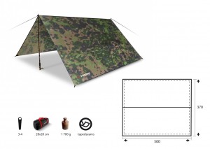 Trimm stanový přístřešek TRACE XL, camouflage