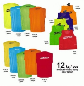 Tempish rozlišovací dres BASIC, set, 12 ks