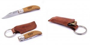 MAM malý kapesní zavírací nůž IBÉRICA 2001 (klíčenka)  - buk, 4,5 cm, s pouzdrem