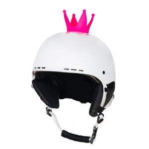CrazyEars na ski i cyklo helmu KORUNKA, růžová, č. 63