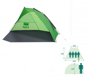Loap plážový stan - přístřešek BEACH SHADE, pro 4 osoby, TL1738N91