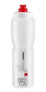 Elite láhev Jet 0,95 L, čirá-červené logo, 26297