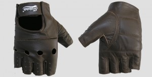 Polednik moto rukavice silniční VINTAGE SHORT, hnědá