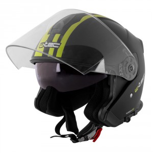 W-TEC moto helma  V586, černo-zelená, 9633