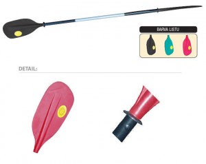 Panda pádlo asymetrické Kajak 104/1