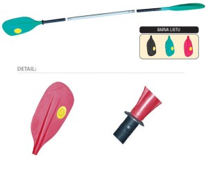 Panda pádlo asymetrické Kajak 104/3