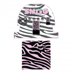 OXFORD univerzální multifunkční nákrčník Snug, Pink Zebra, M167-58