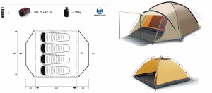Trimm stan ENDURO, pro 4 osoby, durawrap