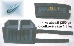 Apriori zátěžové pásy PROFI, nastavitelná váha, pár, plné