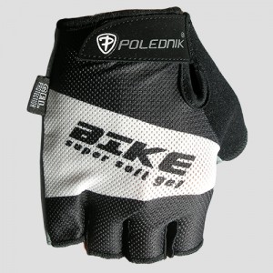 Polednik cyklistické rukavice BIKE, černo-bílá, doprodej