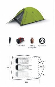 Trimm stan ALFA D, pro 2-3 osoby, dural