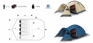 Trimm stan CAMP II, pro 4-5 osob, durawrap