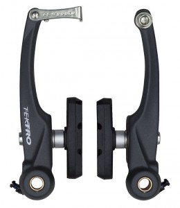 Tektro brzdové čelisti V-brake dural titan, 14031