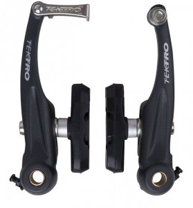 Tektro brzdové čelisti V-brake 837 dural titan, 14041