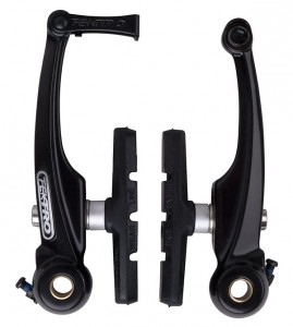 Tektro brzdové čelisti V-brake 839 dural, 14045, černá