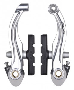 Alhonga brzdové čelisti V-brake 7013 dural, 14065, stříbrná
