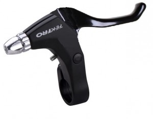 Tektro brzdové páky V-brake 330 dural, černá, 14233