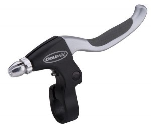 Tektro brzdové páky V-brake 530 dural Grip shift, stříbrná, 14244