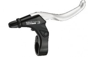 Tektro brzdové páky V-brake 730 dural Ergonomic, stříbrná, 14245