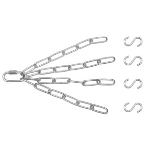 Apriori náhradní ŘETĚZOVÁ SADA (4 prameny) + karabina pro box pytel váhy do 25 kg, sada