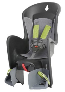 Polisport dětská sedačka Bilby, na nosič, černo-šedá, 34712