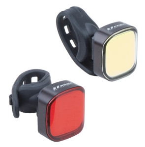 PRO-T sada cyklo světel 6217F USB 70 Lumen 36 COB chips LED + 6217T USB 25 Lumen 36 COB chi, 05228