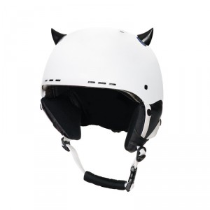 CrazyEars na ski i cyklo helmu MINI růžky, černá, č. 55