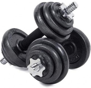 Sedco jednoruční nakládací činky, 2x 7,5 kg, pár, 3052SET