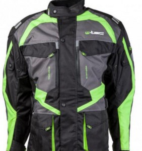 W-TEC moto bunda GS-1613, černo-šedo-zelená, 12892