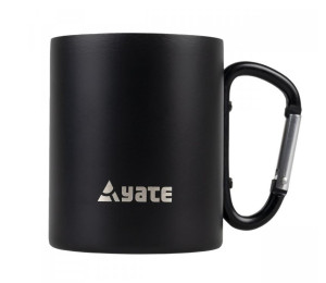 Yate nerez Hrnek s karabinkou COLOR, 0,3 L