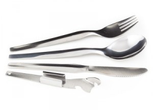 Kolimax camping Příbor s otvírákem, nerez, skládací, sada